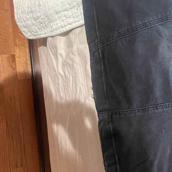 LOGO by Lori Goldstein Women's Knee Length Denim Skirt Black - Picture 3 of 4